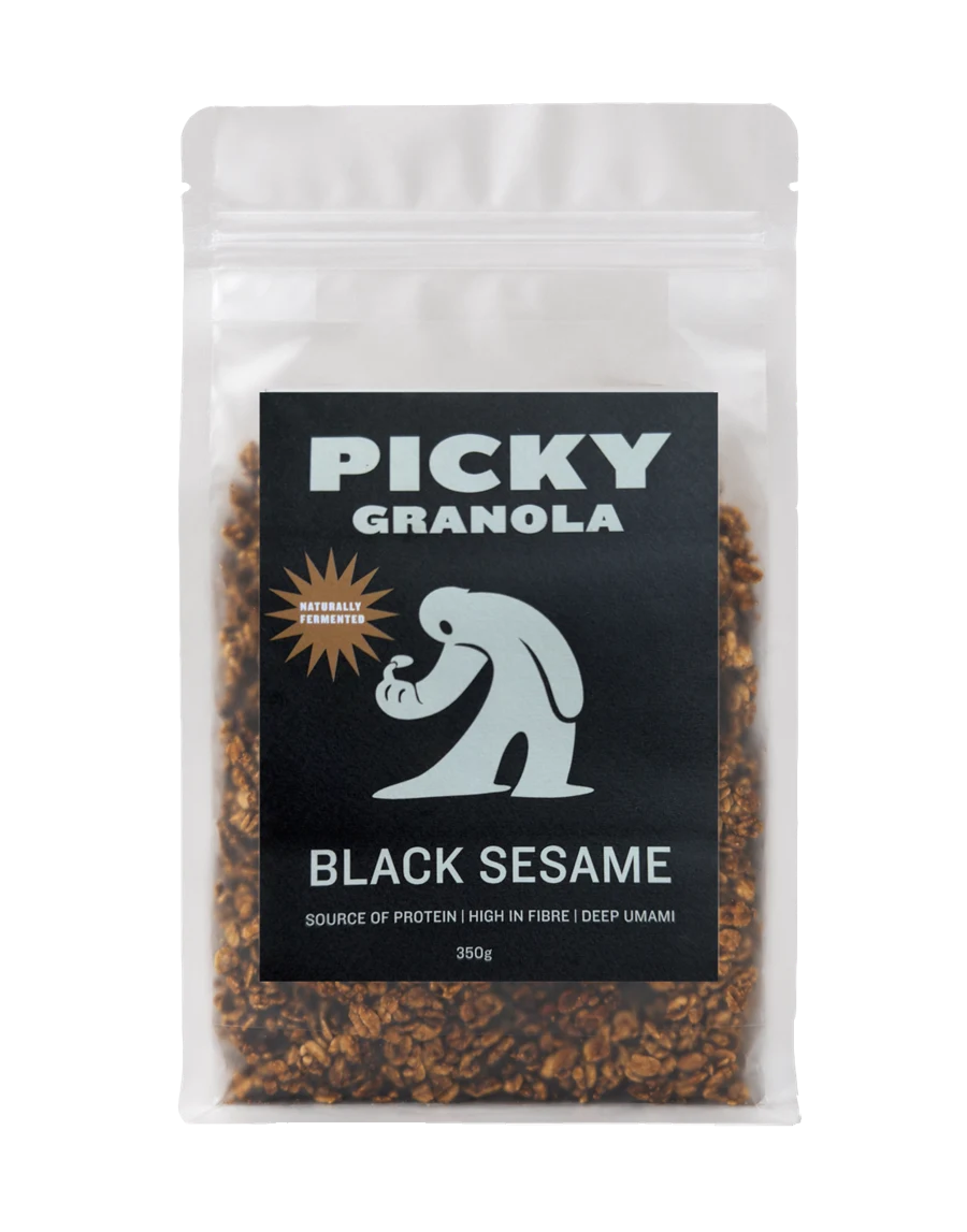 Picky Black Sesame Granola, 350g pouch